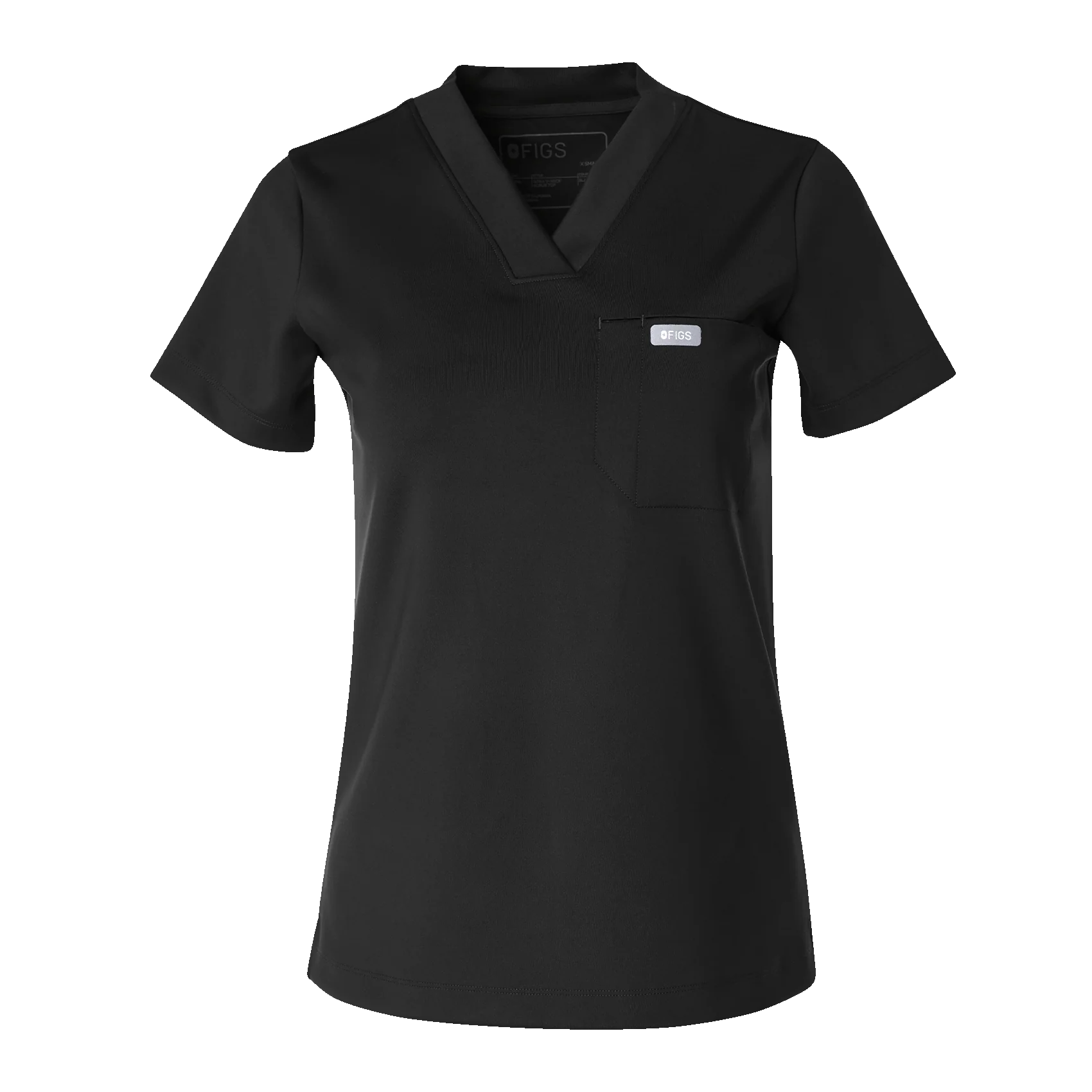 women's Black Sona FORMx Slim V-Neck - Scrub Top™ - Image 10
