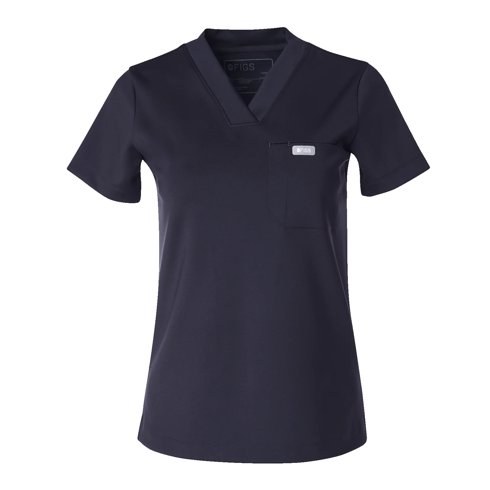 women's Navy Sona FORMx Slim V-Neck - Scrub Top™ - Image 9