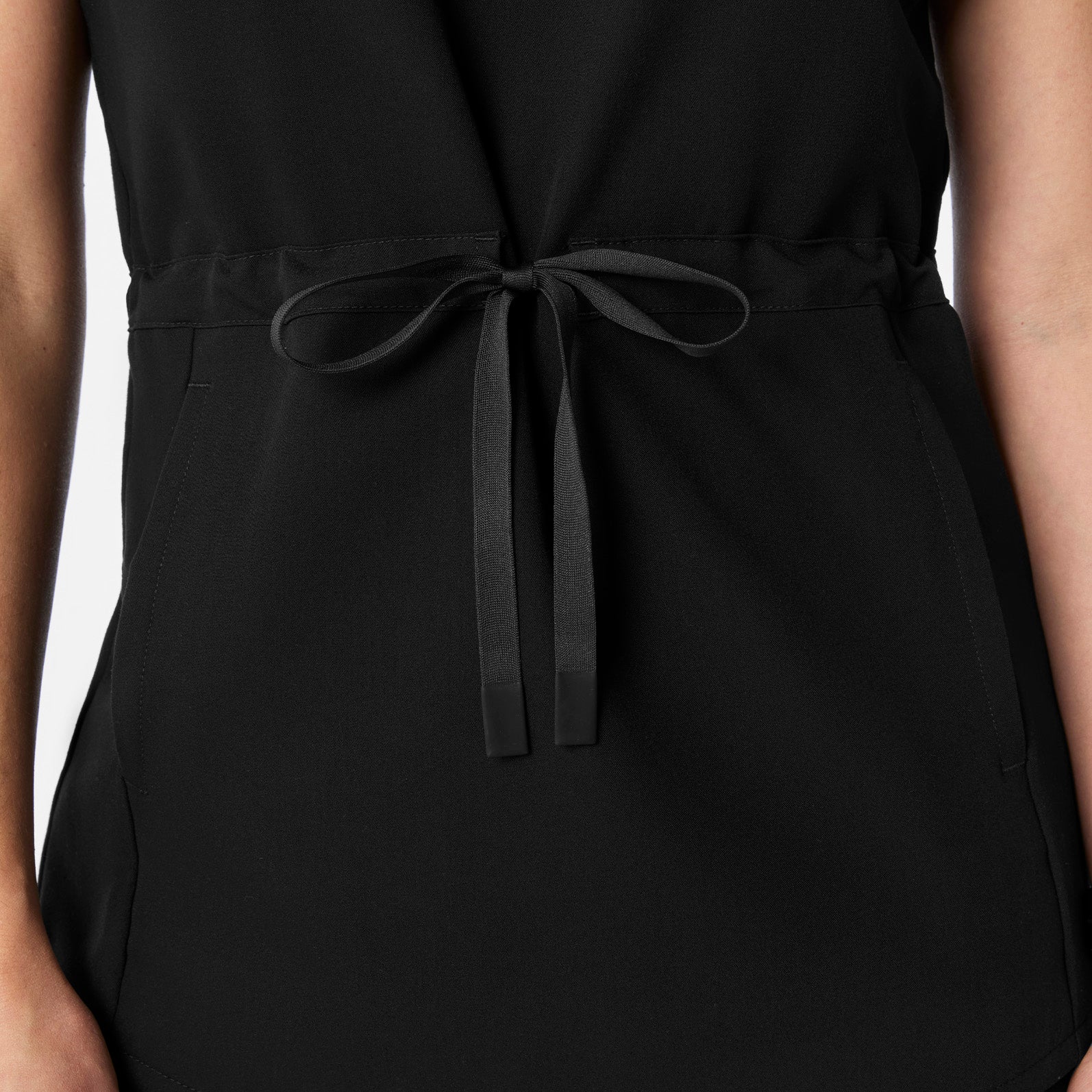 women's Black Soria - Henley Tunic Scrub Top - Image 8
