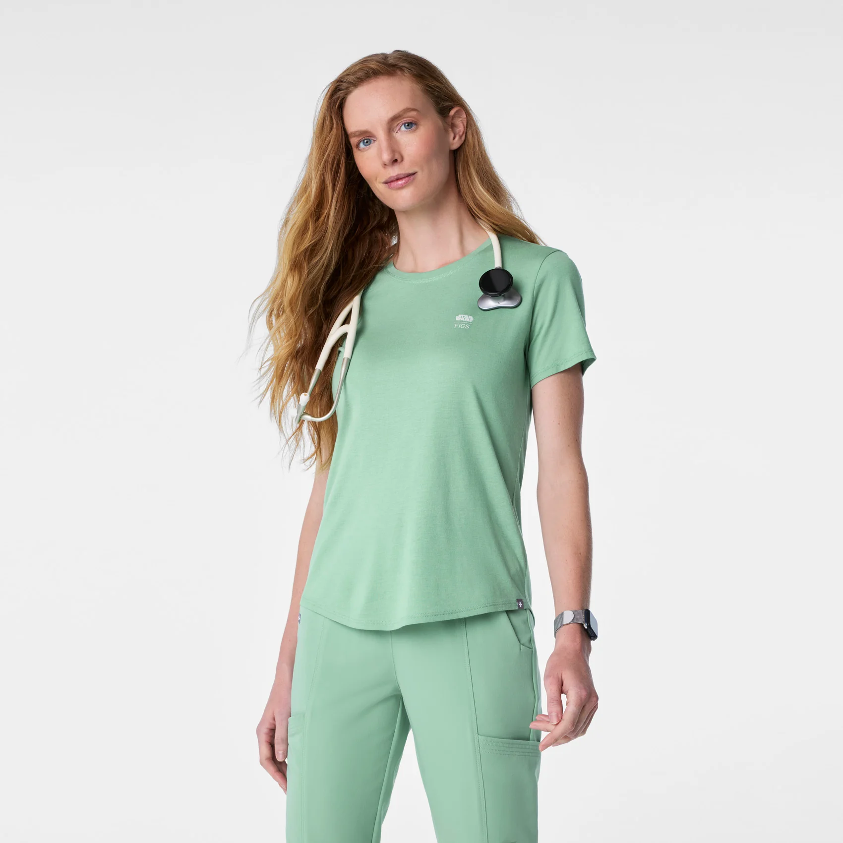 women's Jade STAR WARS™ | FIGS Supersoft - Shortsleeve Underscrub - Image 4