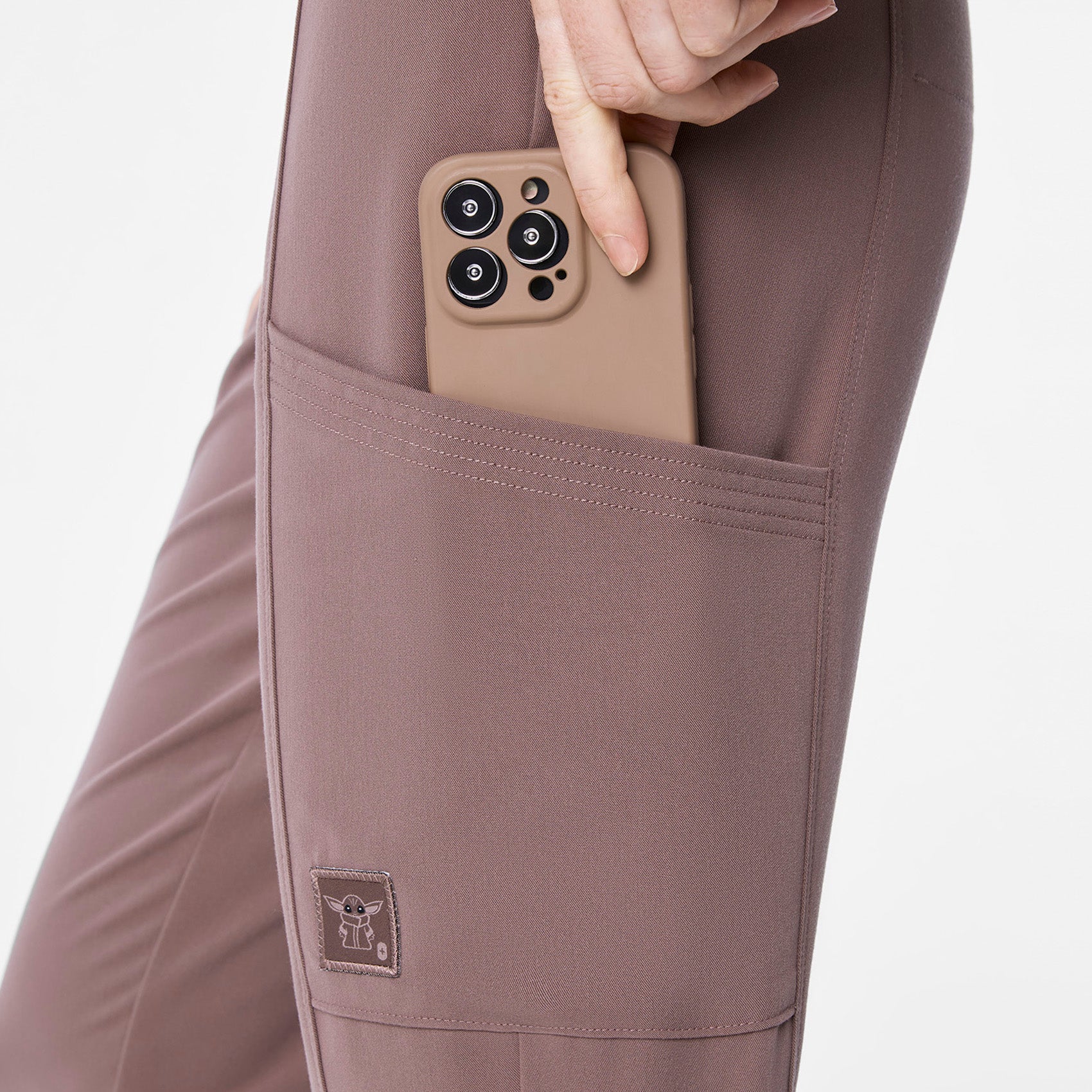 women's Smokey Taupe STAR WARS™ | FIGS - Tall Scrub Pant - Image 2