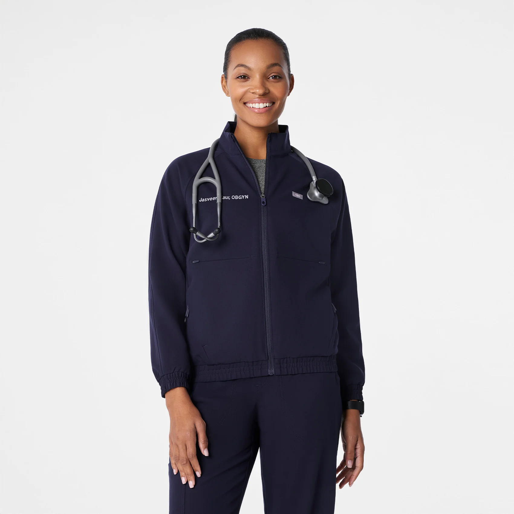 women's Navy Sydney - Scrub Jacket
