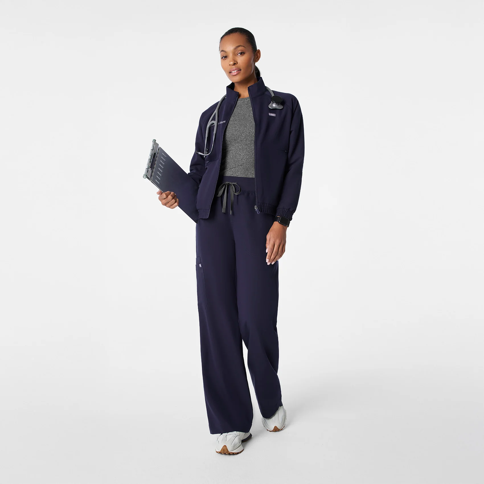 women's Navy Sydney - Scrub Jacket - Image 2