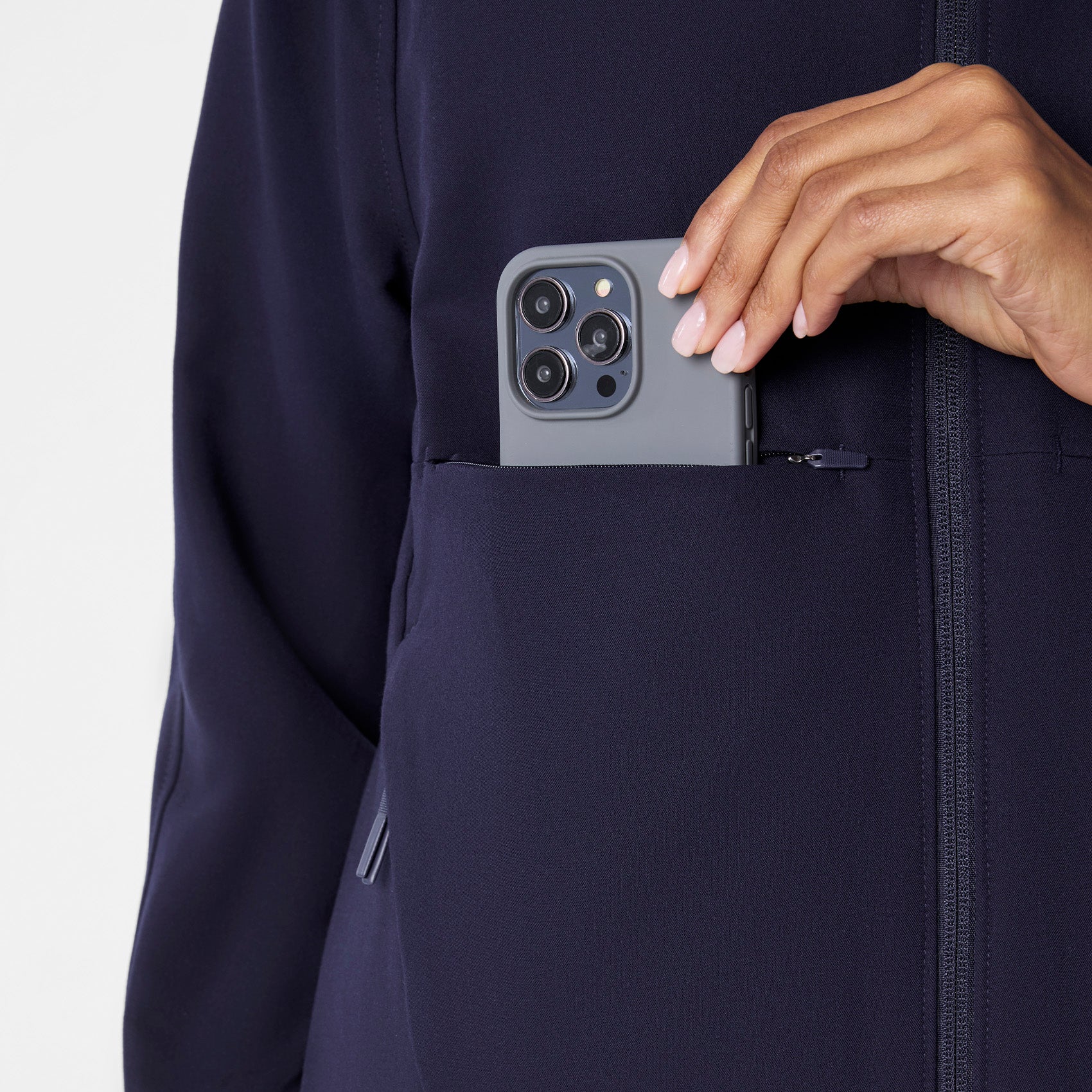 women's Navy Sydney - Scrub Jacket - Image 7