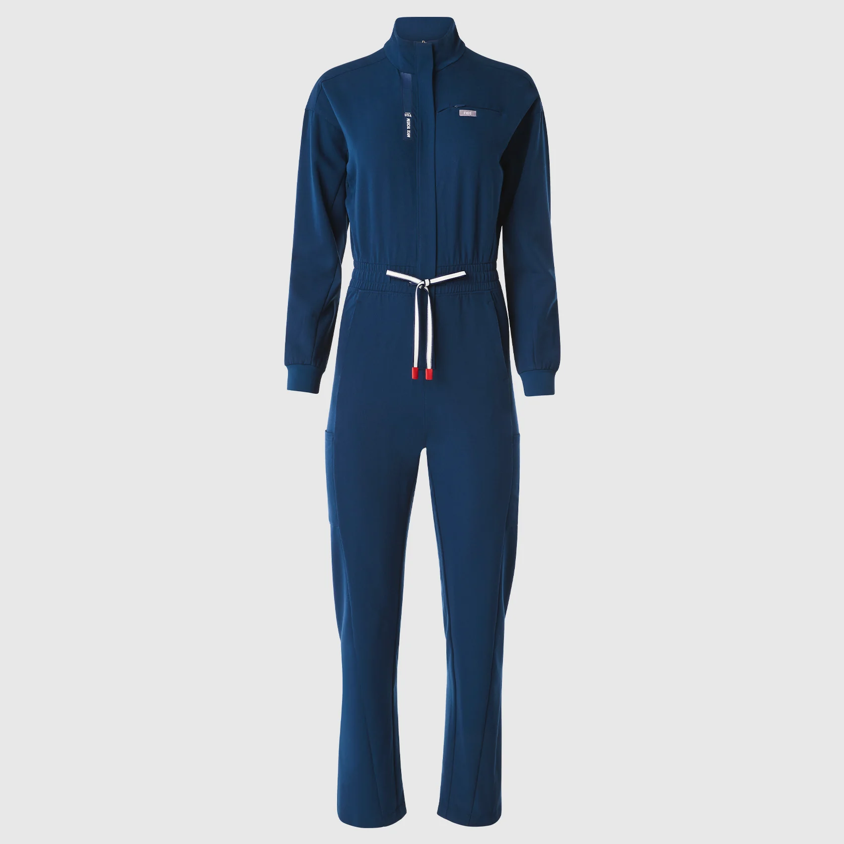 women's Team USA Red FIGS x Team USA Longsleeve Straight Leg - Tall Scrubjumpsuit™ - Image 12