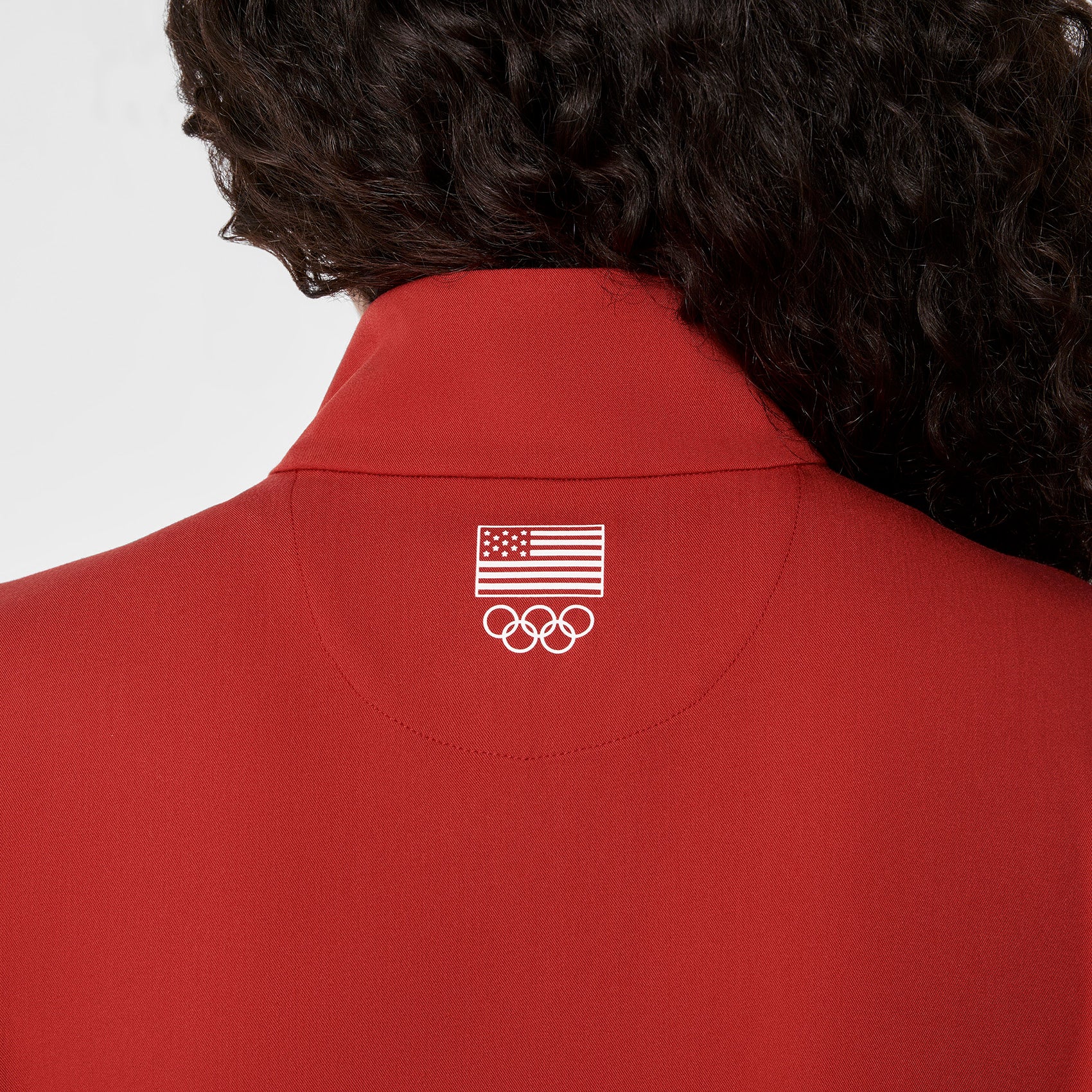 women's Team USA Red FIGS x Team USA Longsleeve Straight Leg - Tall Scrubjumpsuit™ - Image 4
