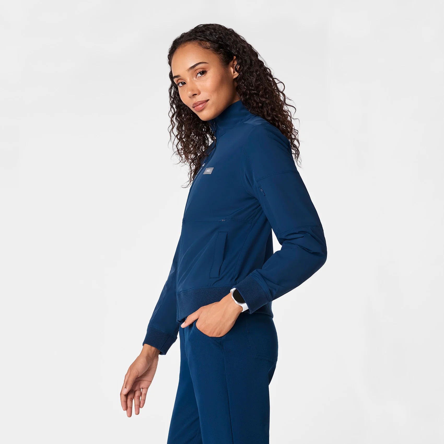 women's Team USA Blue FIGS x Team USA On-Shift - Float Bomber Jacket™ - Image 4