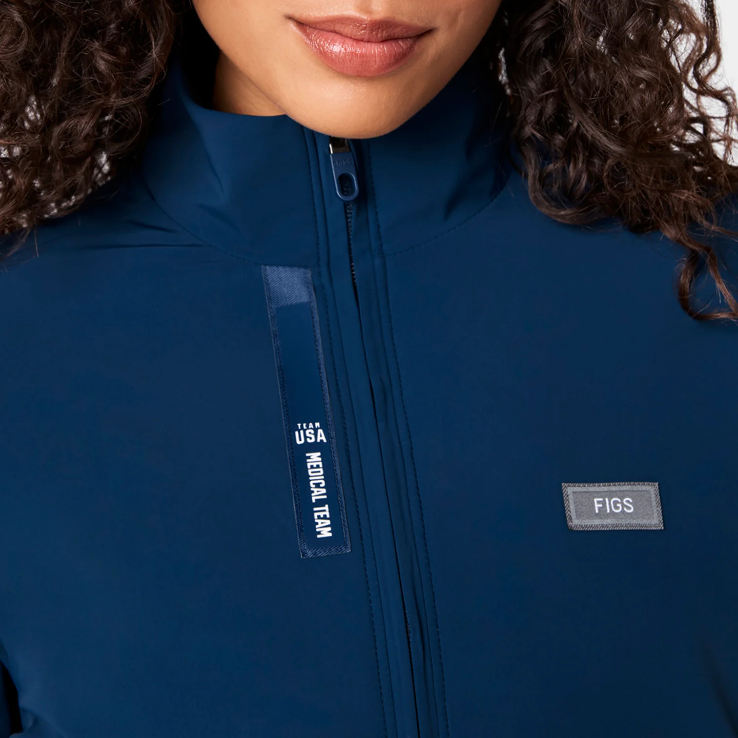 women's Team USA Blue FIGS x Team USA On-Shift - Float Bomber Jacket™ - Image 7