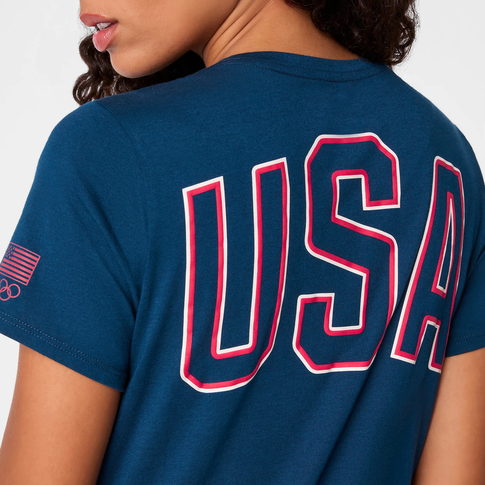 women's Team USA Blue FIGS x Team USA Supersoft - Shortsleeve Underscrub - Image 5