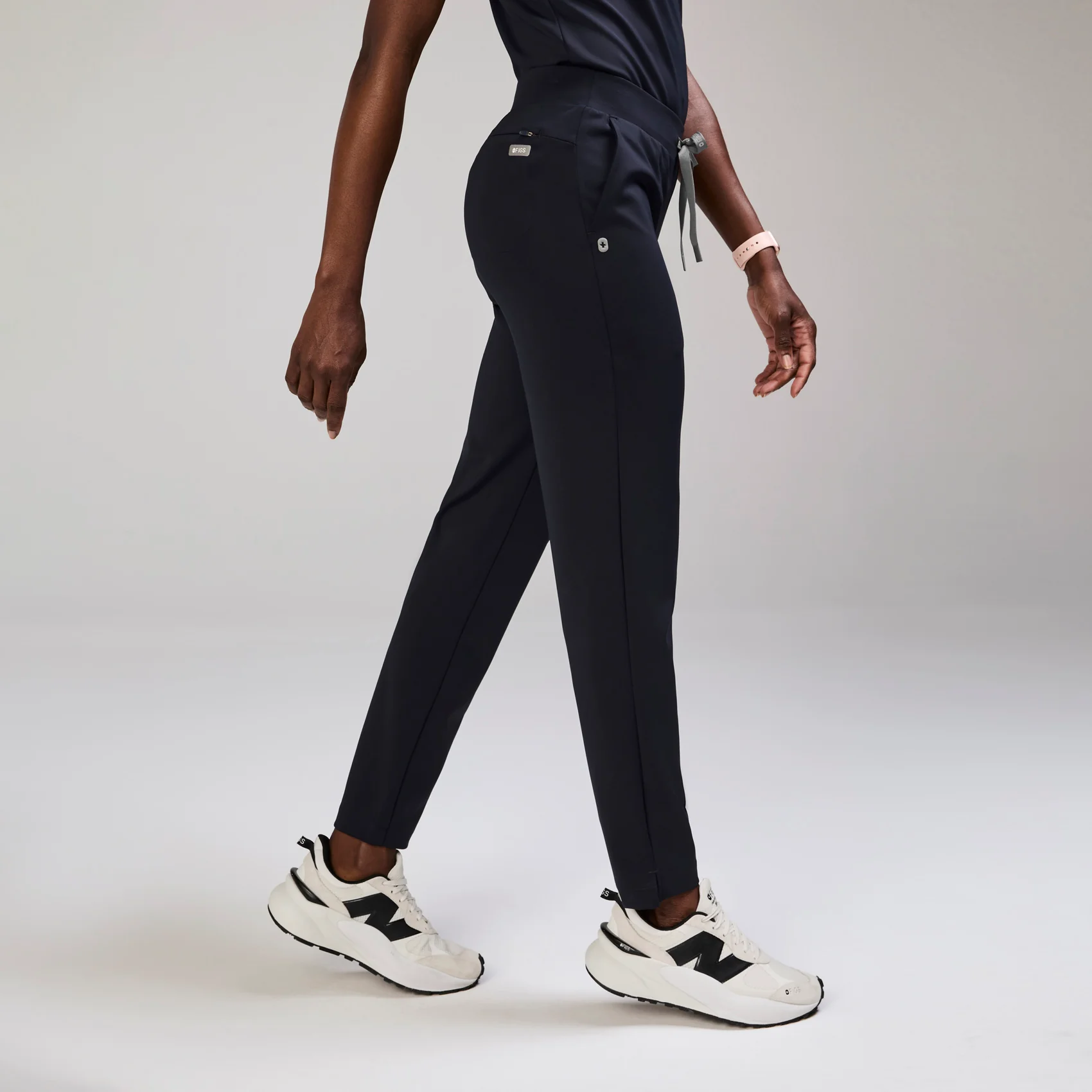 women's Navy Tena FORMx Slim Tapered - Petite Scrub Pant™ - Image 3