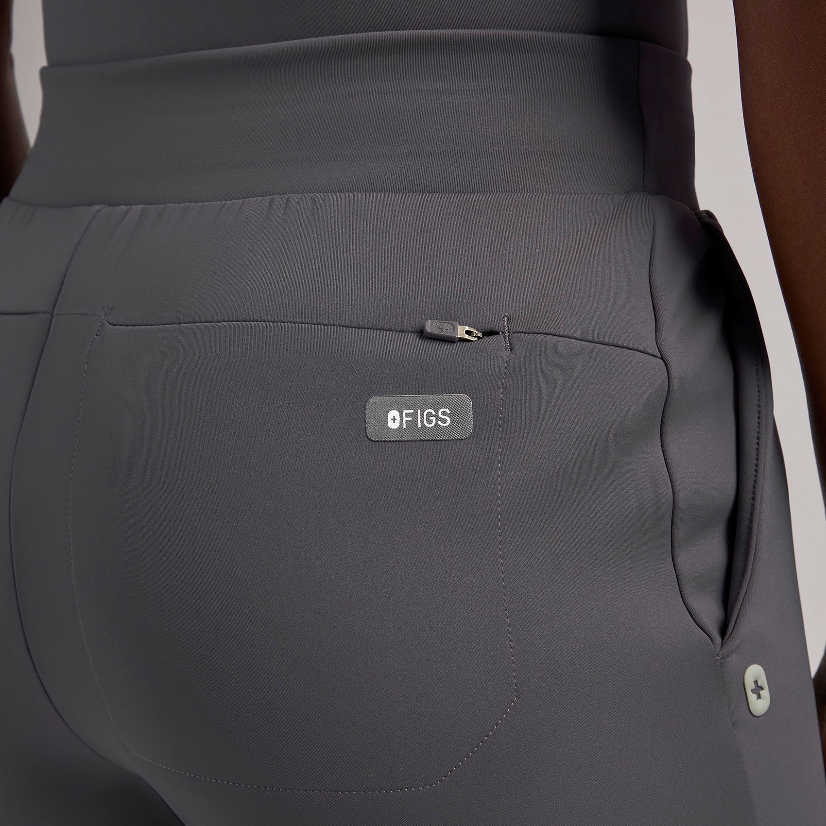 women's Charcoal Tena FORMx Slim Tapered - Tall Scrub Pant™ - Image 6