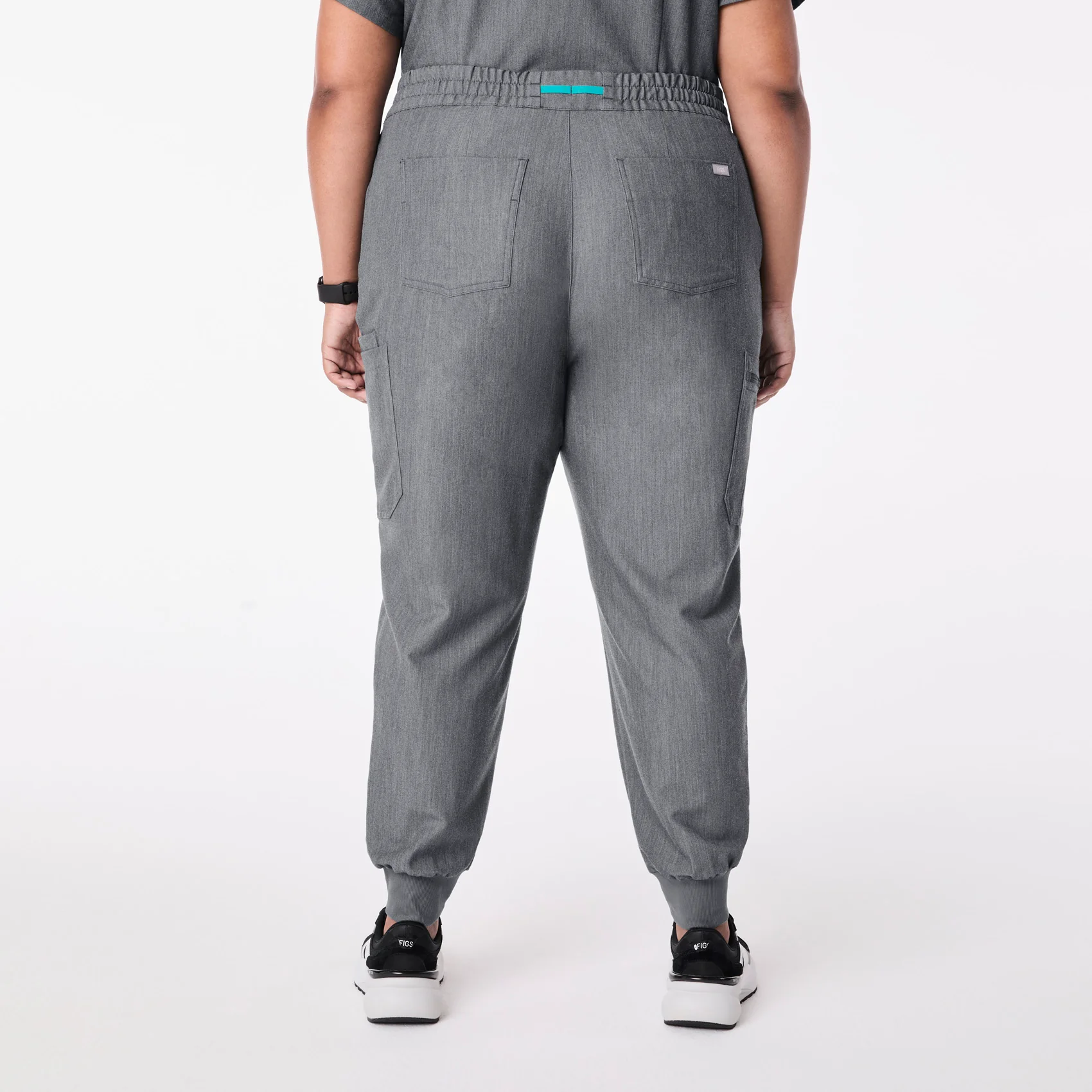 women's Graphite High Waisted Uman Relaxed - Petite Jogger Scrub Pant (3XL-6XL) - Image 4