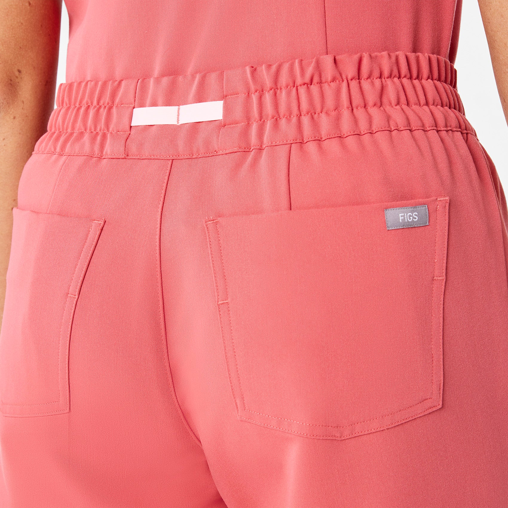 women's Pulmonary Pink High Waisted Uman Relaxed - Petite Jogger Scrub Pant - Image 7
