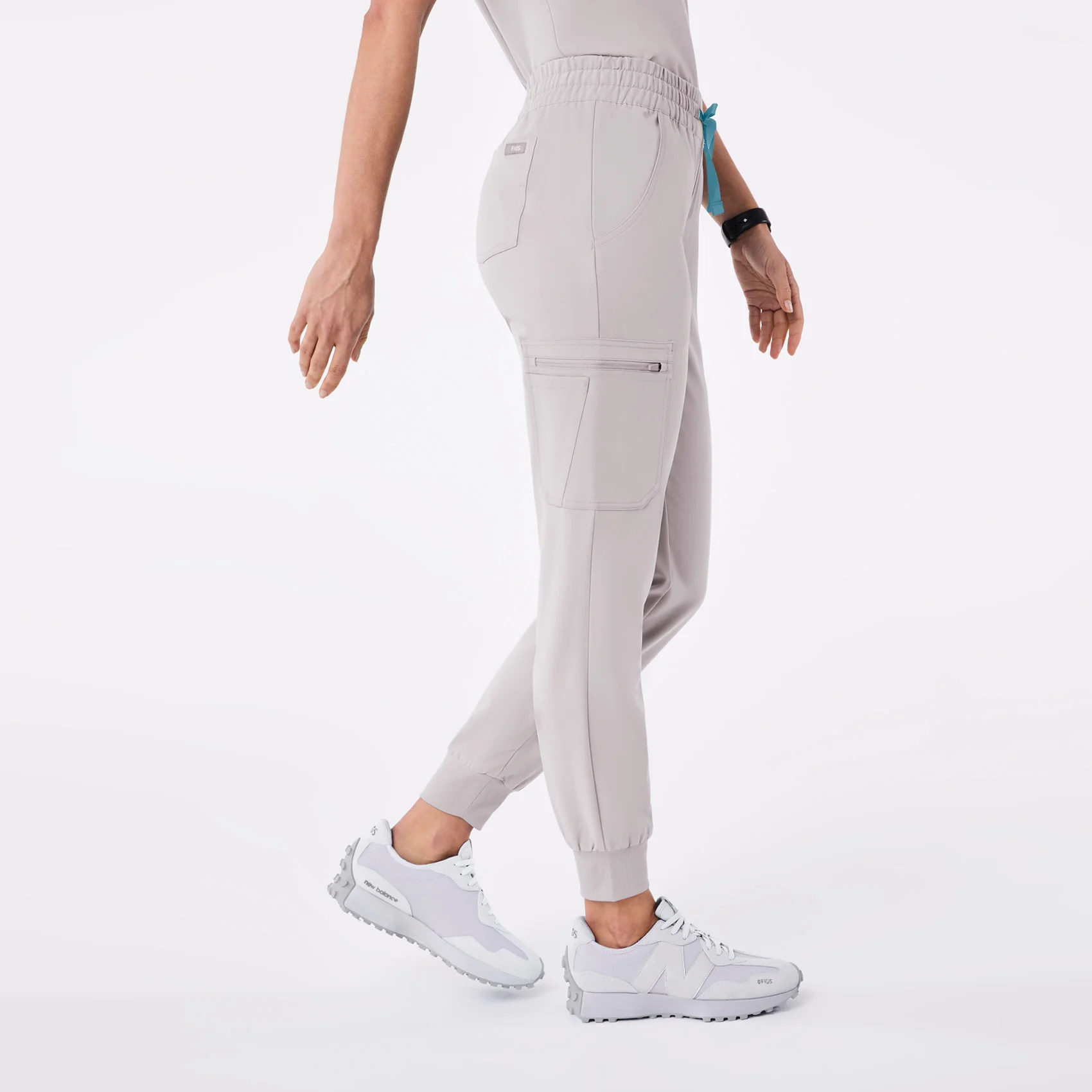 women's Slate High Waisted Uman Relaxed - Tall Jogger Scrub Pant - Image 3