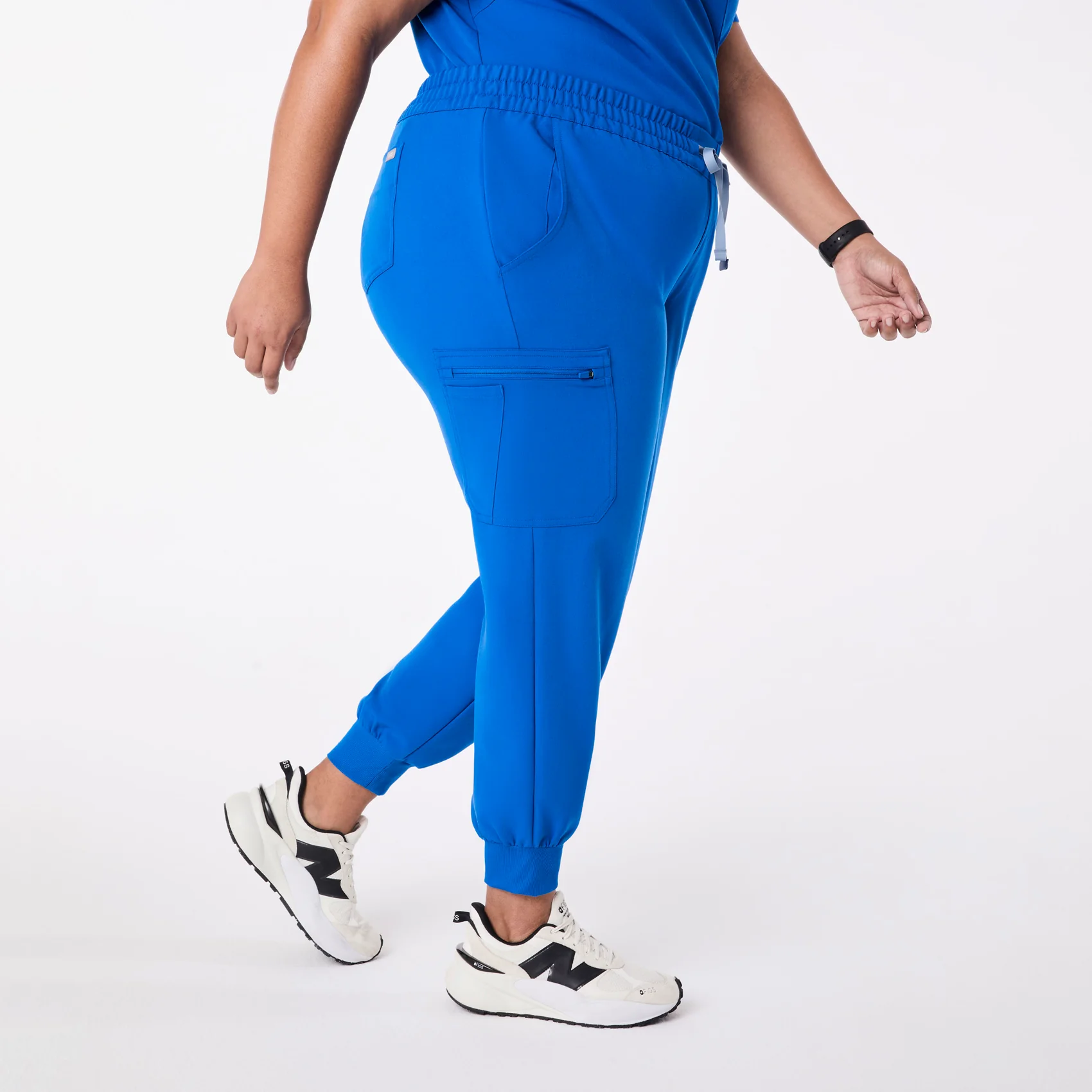 women's Royal Blue Uman Relaxed - Jogger Scrub Pant (3XL-6XL) - Image 3