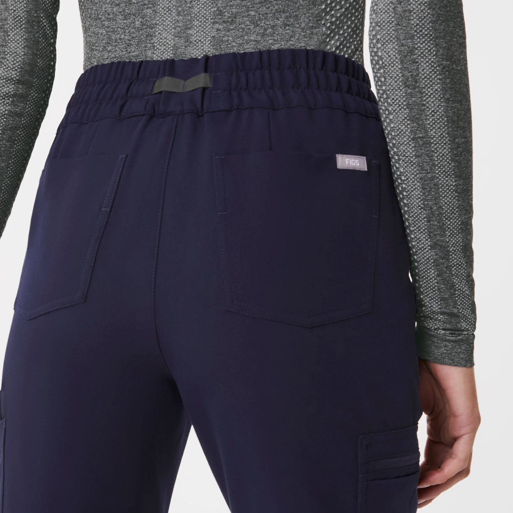 women's Navy Uman Relaxed - Petite Jogger Scrub Pants - Image 5
