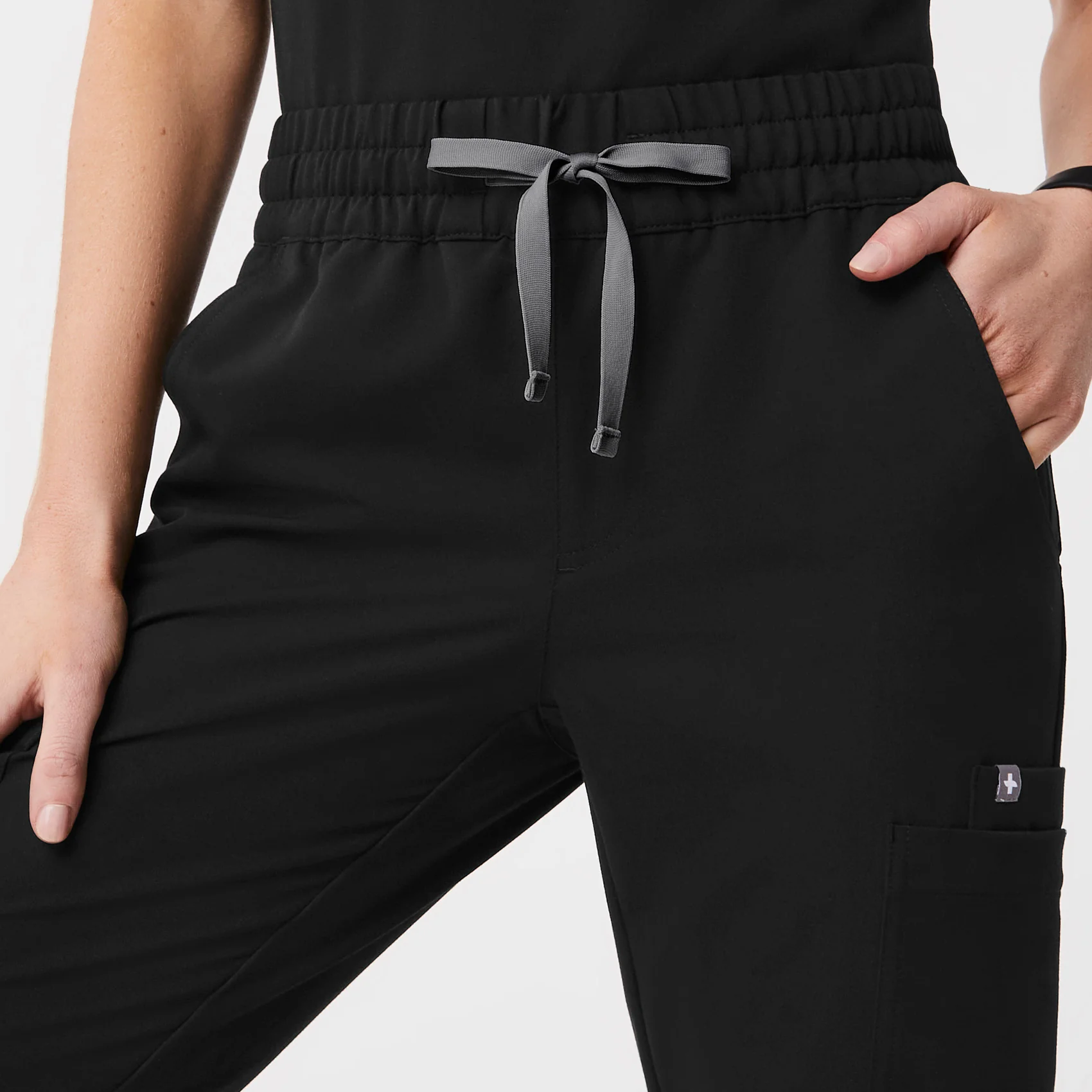 women's Black Uman Relaxed - Tall Jogger Scrub Pants - Image 6