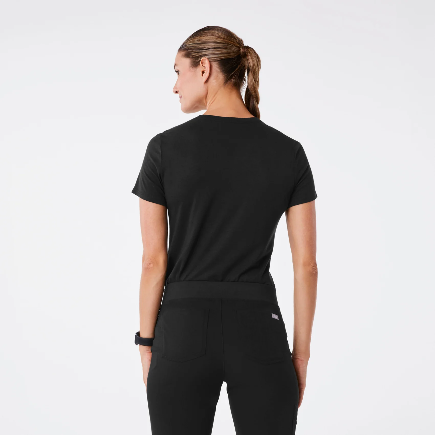 women's Black VEG Supersoft - Shortsleeve Underscrub - Image 4