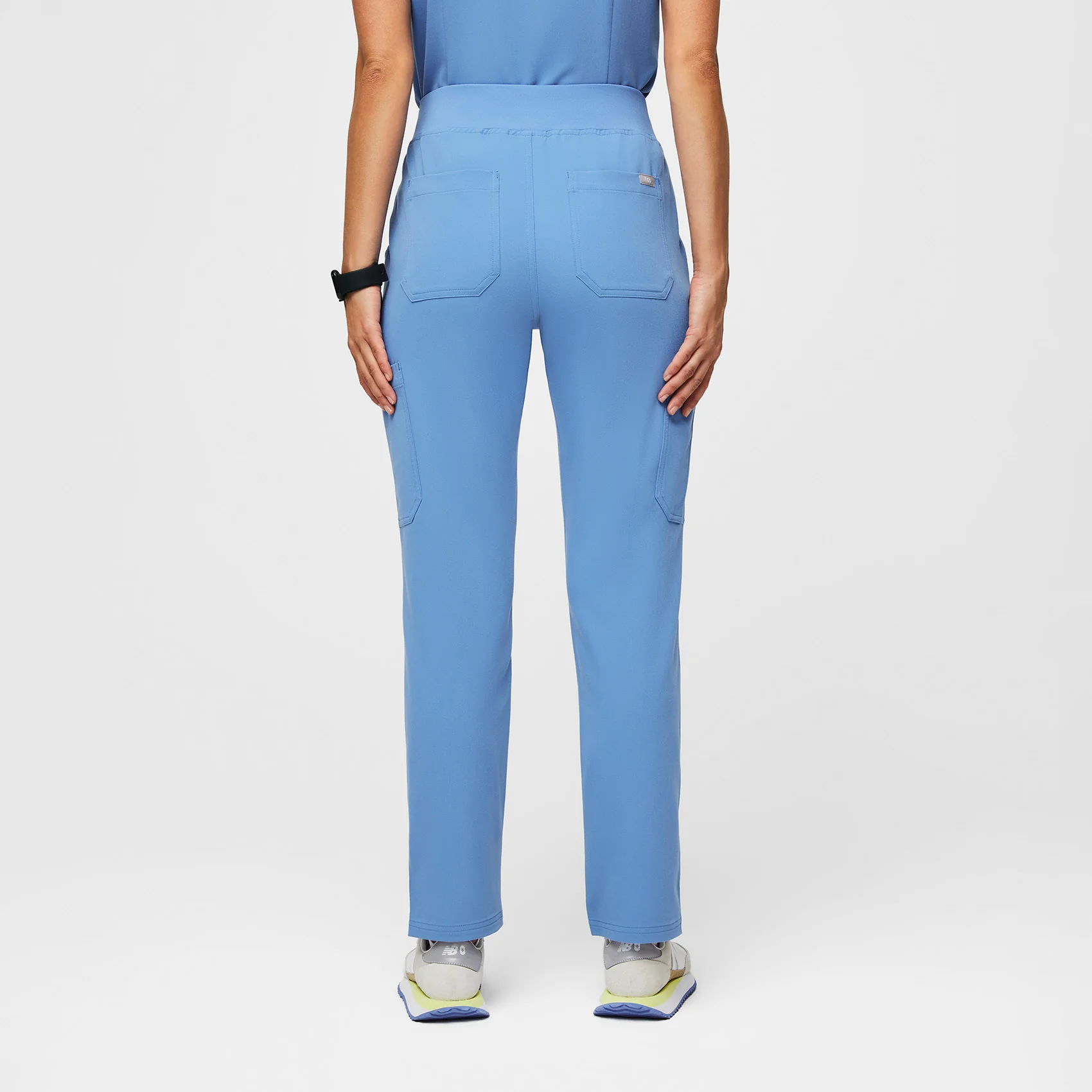 women's Ceil Blue Yola™ High Waisted 2.0 - Petite Skinny Scrub Pants - Image 5