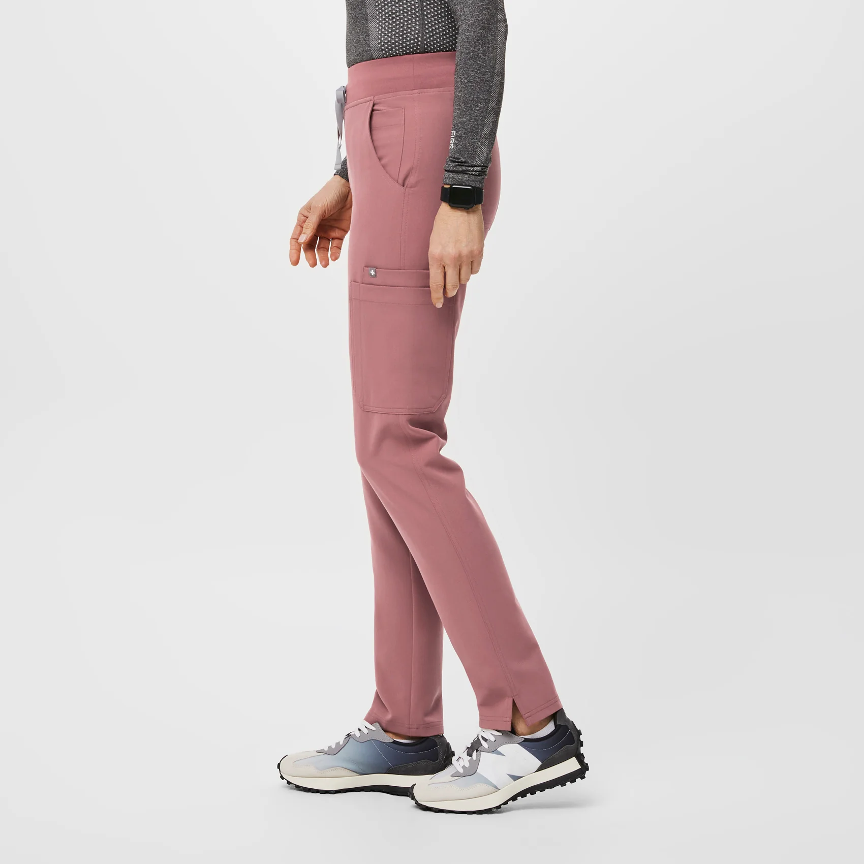 women's Mauve Yola™ High Waisted 2.0 - Petite Skinny Scrub Pants - Image 3