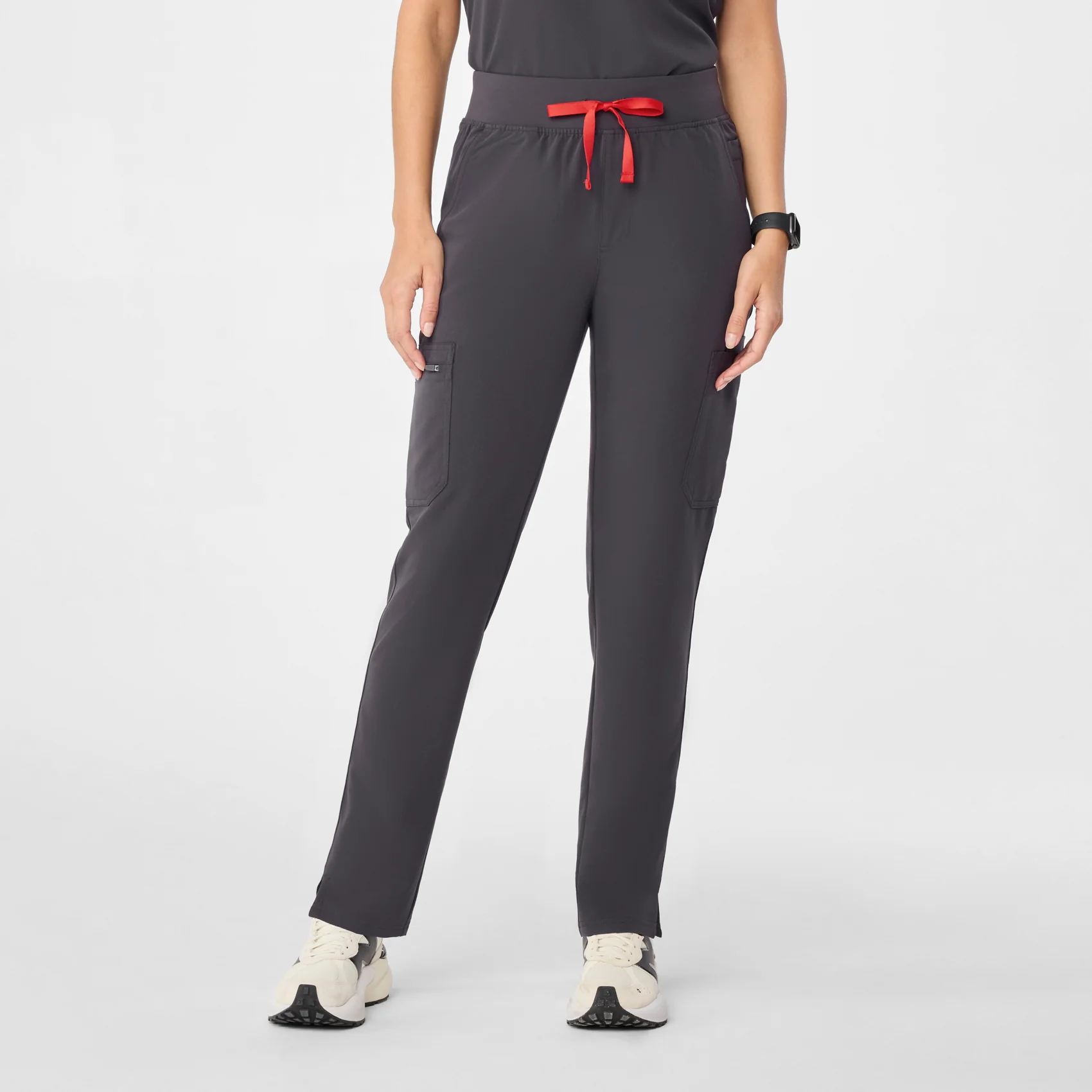 women's Charcoal Yola™ High Waisted - Skinny Scrub Pants