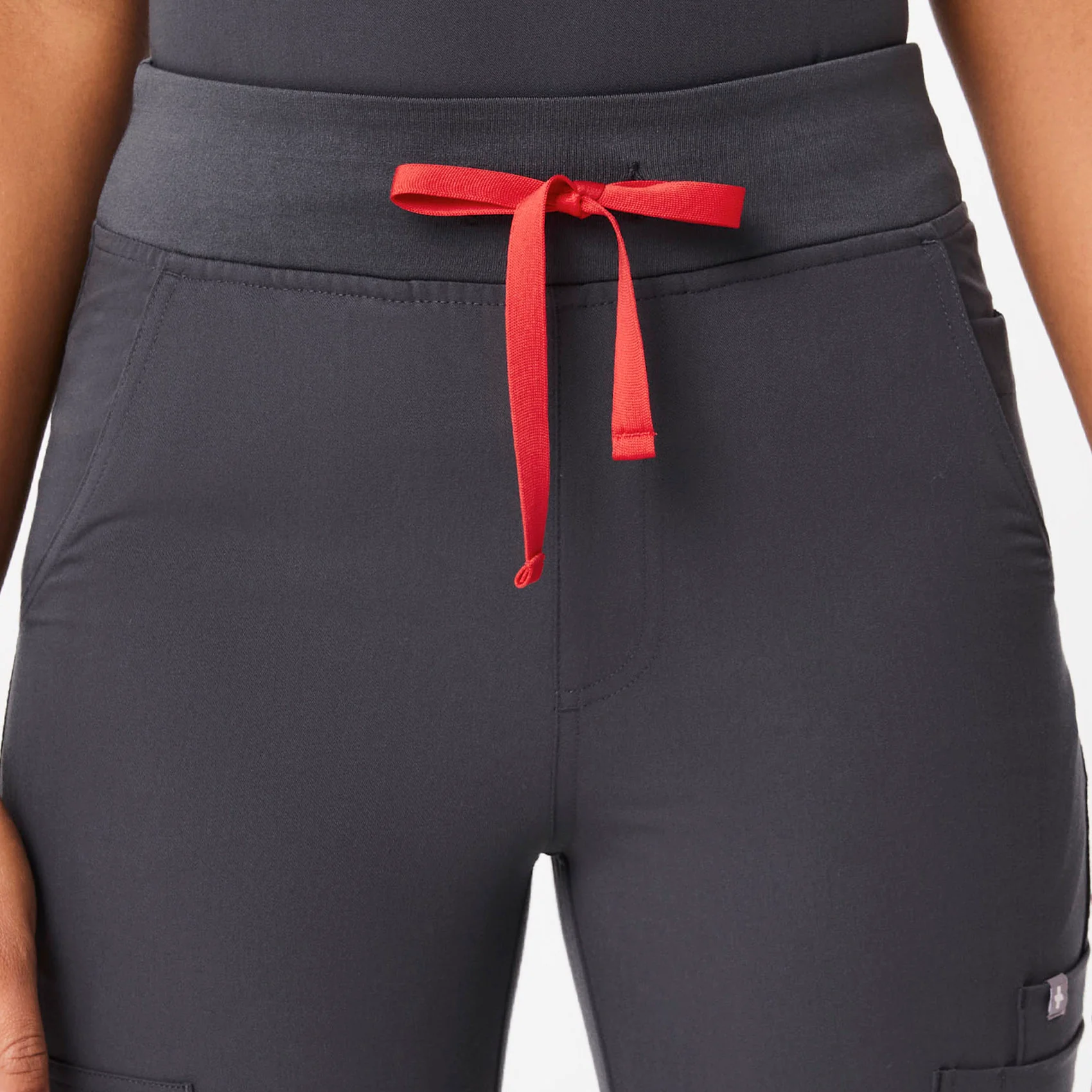 women's Charcoal Yola™ High Waisted - Skinny Scrub Pants - Image 5
