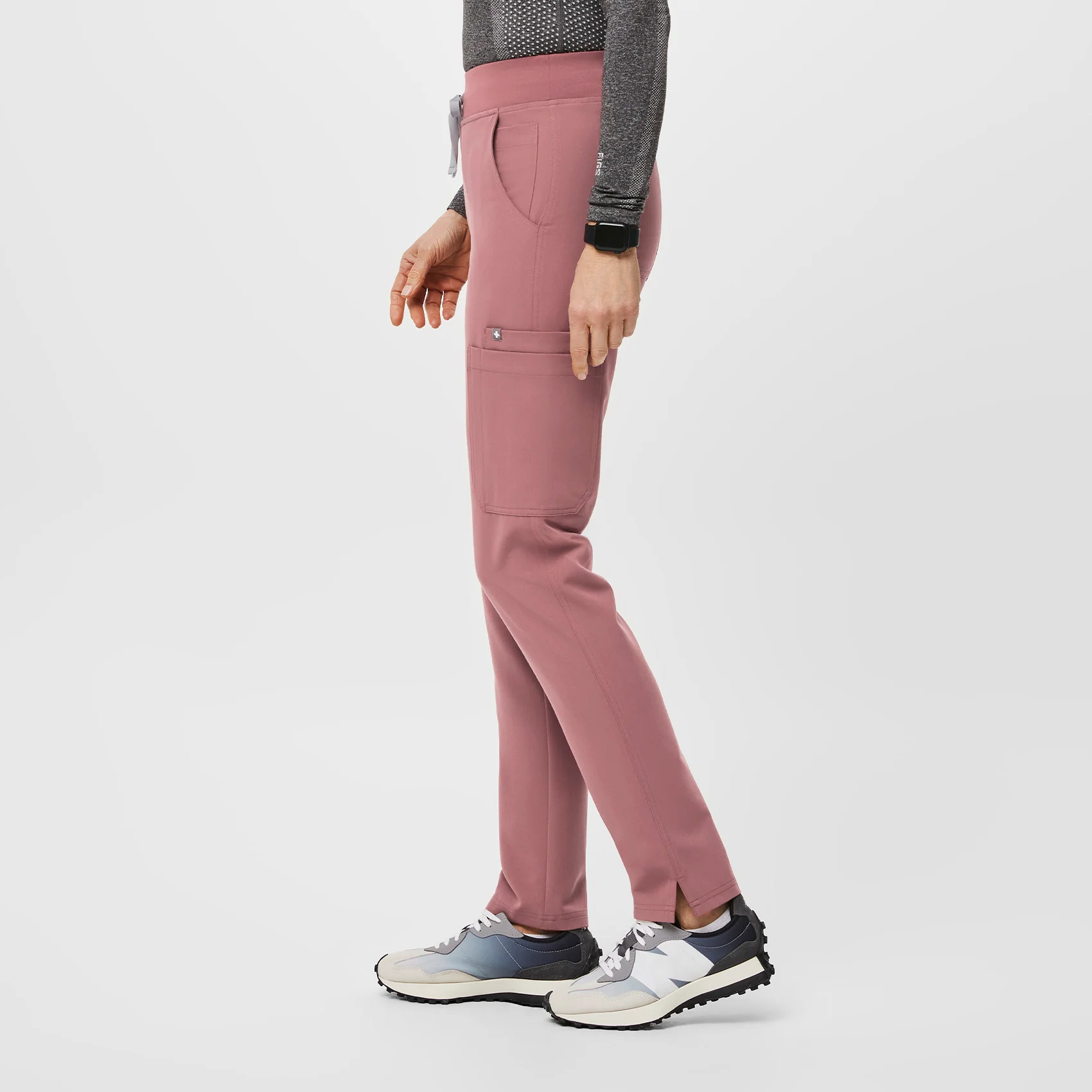 women's Mauve Yola™ High Waisted 2.0 - Skinny Scrub Pants - Image 3