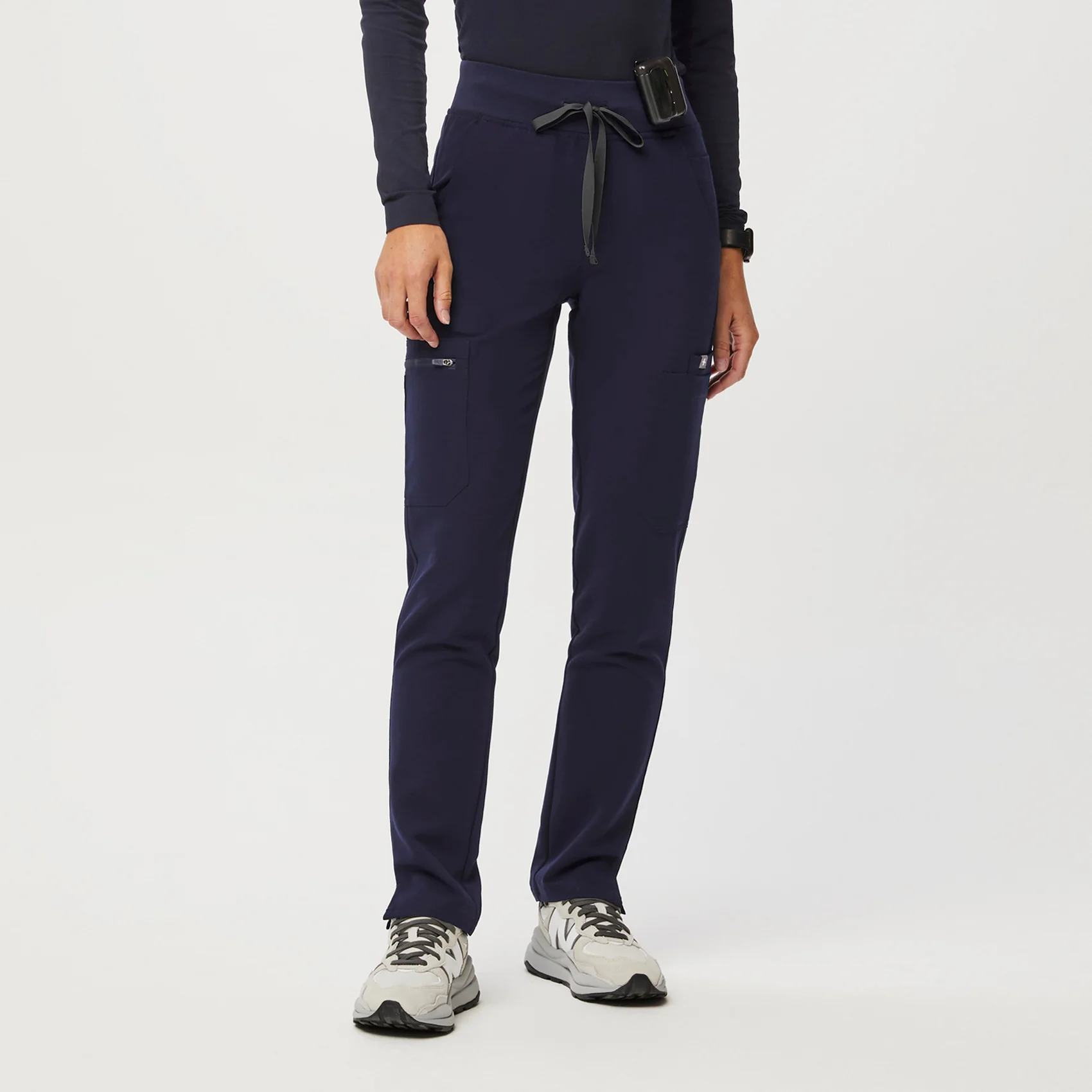 women's Navy Yola™ High Waisted 2.0 - Tall Skinny Scrub Pants