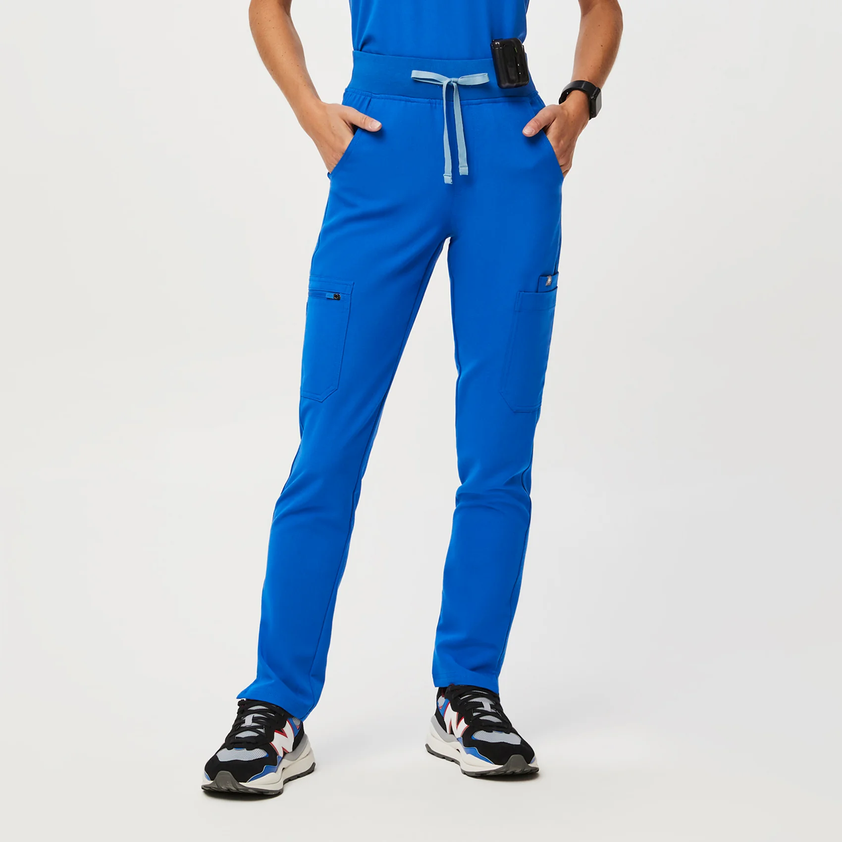women's Royal Blue Yola™ High Waisted 2.0 - Tall Skinny Scrub Pants