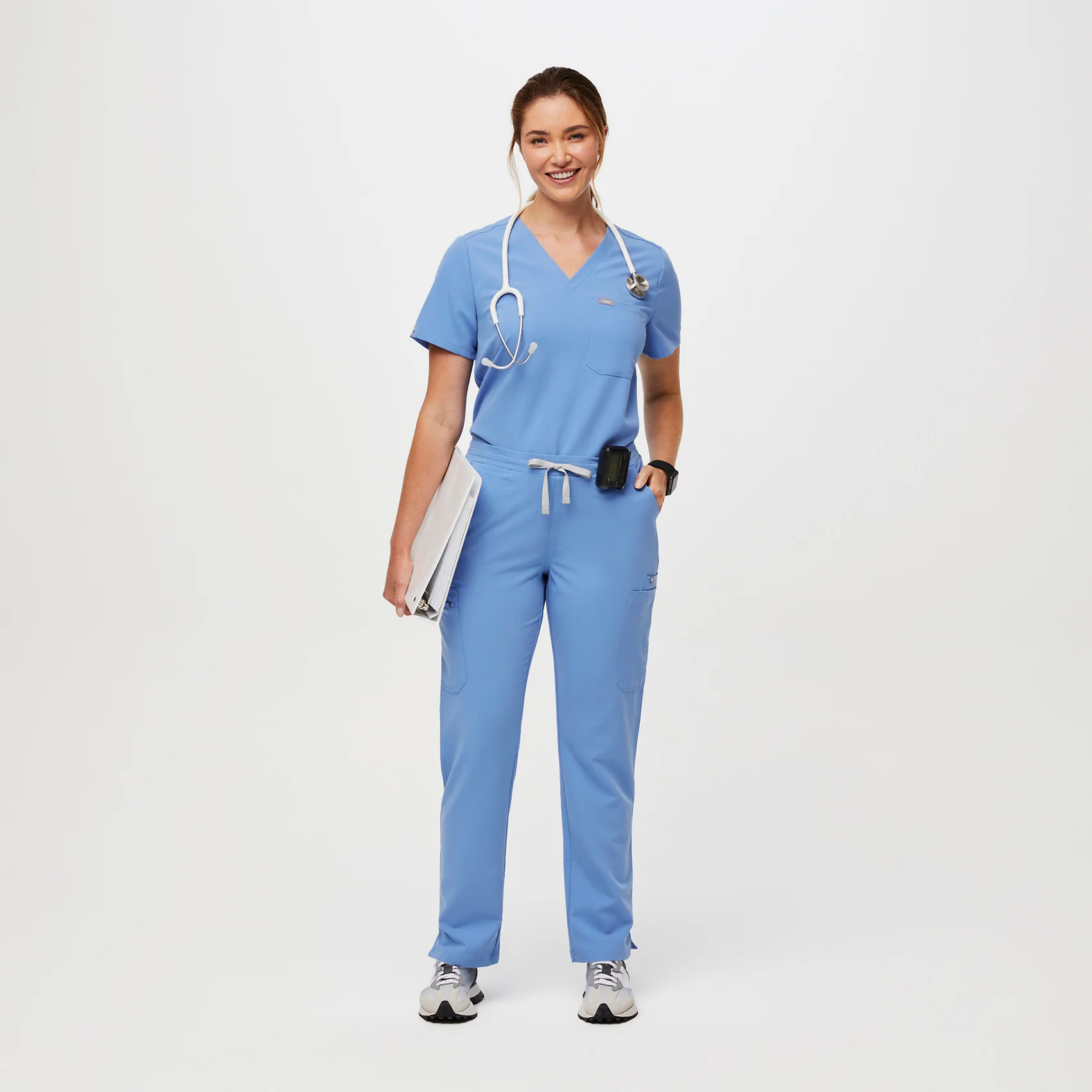 Women's Ceil Blue Yola™ - Petite Skinny Scrub Pants - Image 2