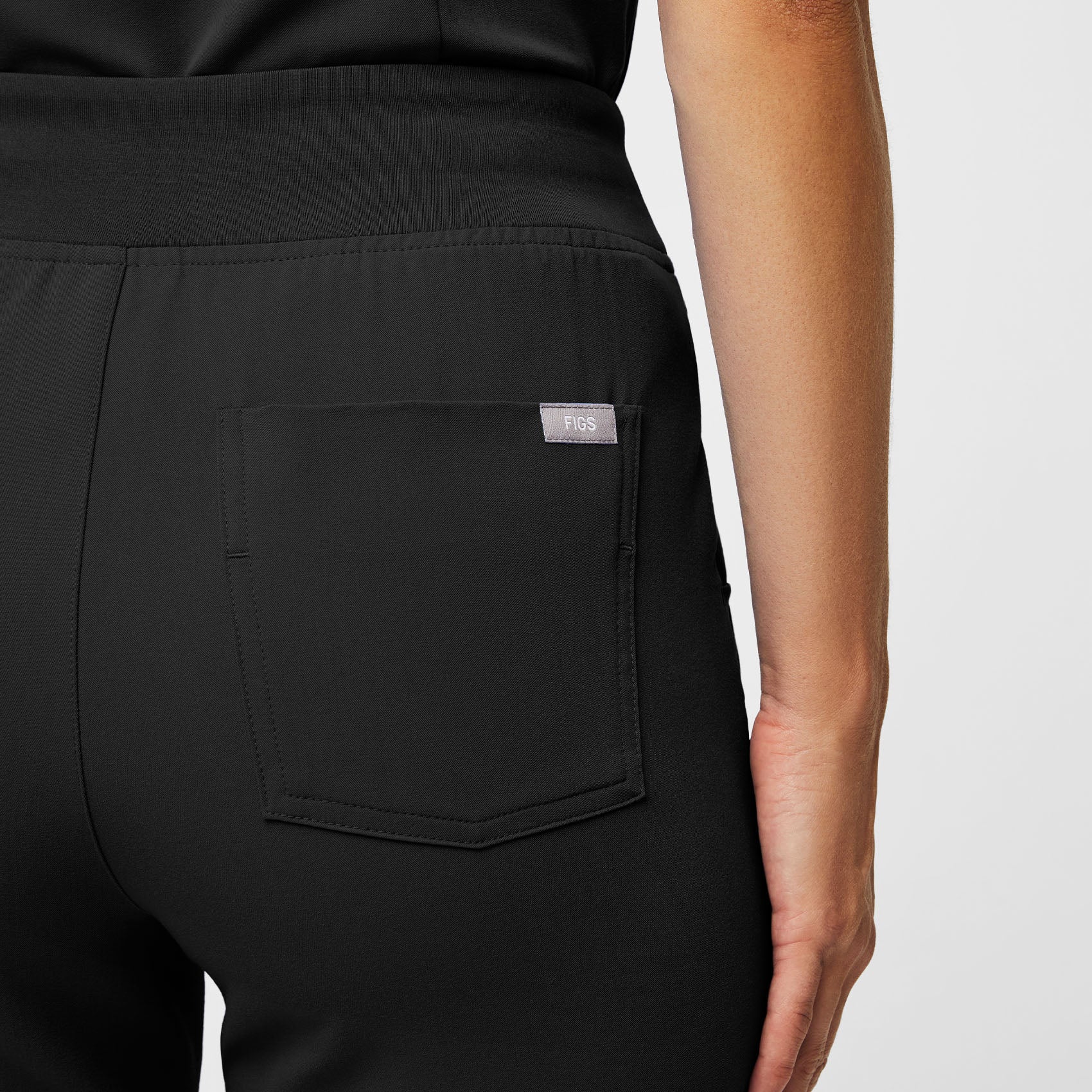 women's Black Zamora™ High Waisted - Jogger Scrub Pants - Image 4