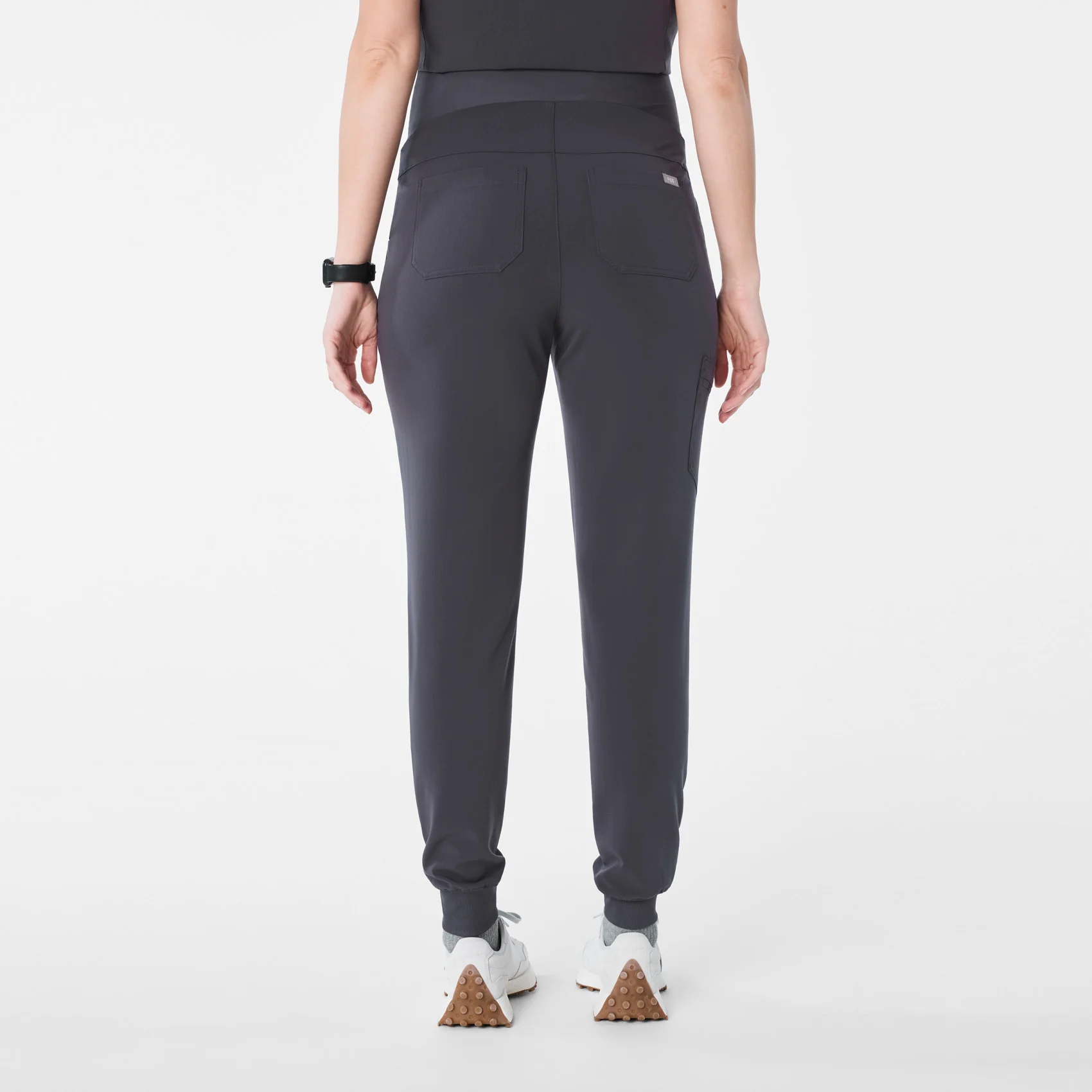 women's Charcoal Zamora - Petite Maternity Jogger Scrub Pant™ - Image 4