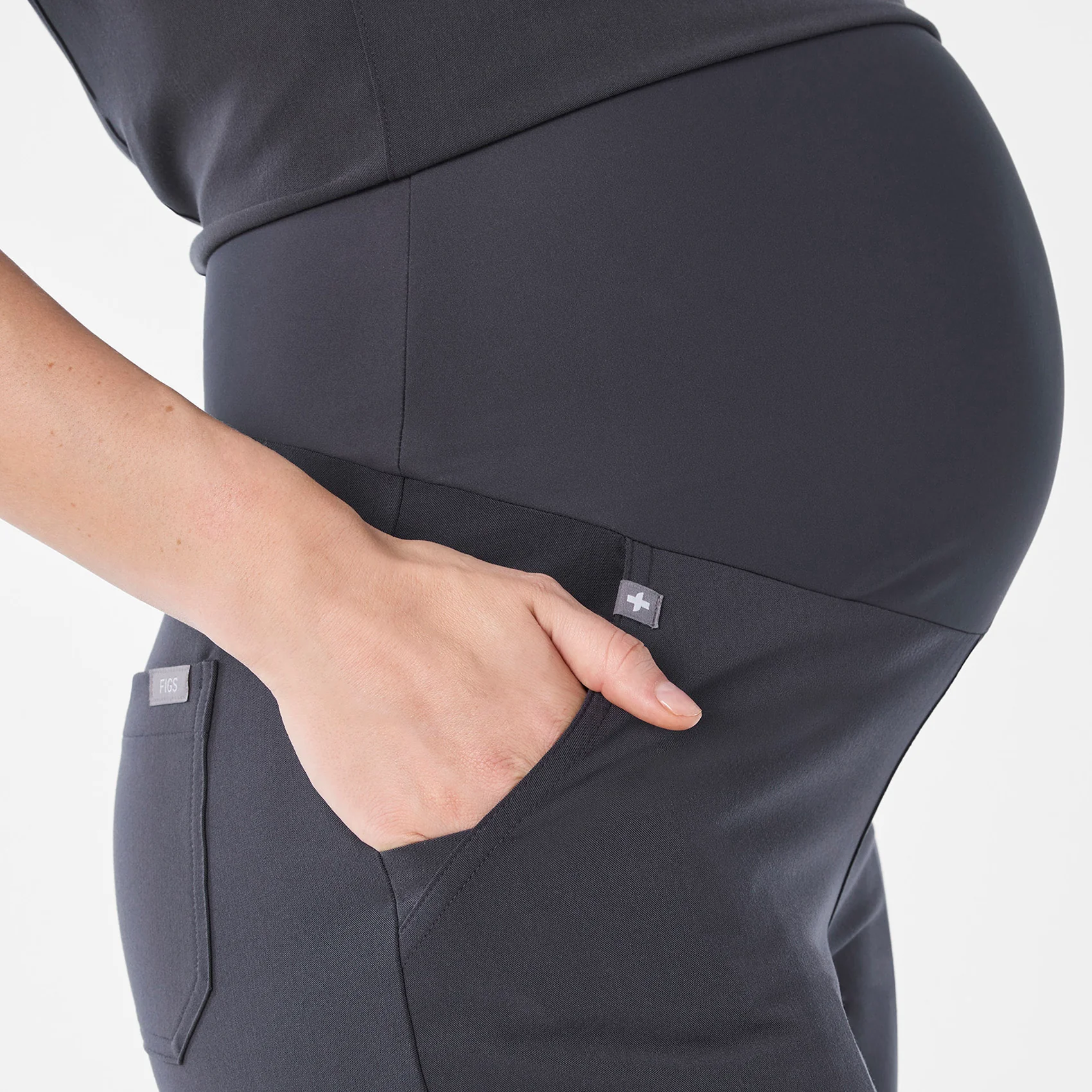 women's Charcoal Zamora - Petite Maternity Jogger Scrub Pant™ - Image 5