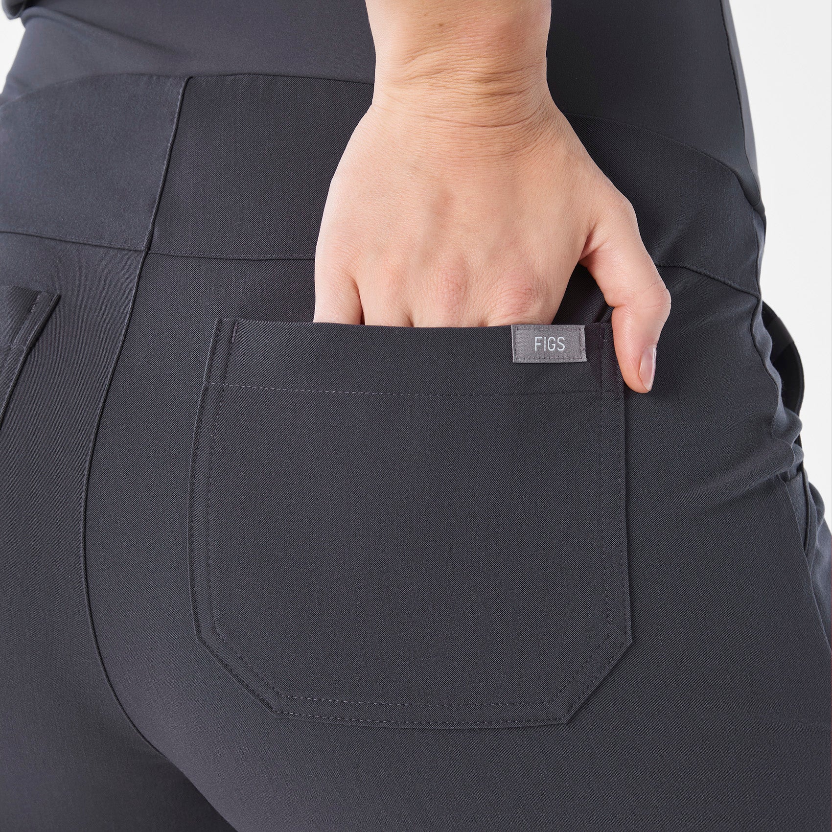women's Charcoal Zamora - Petite Maternity Jogger Scrub Pant™ - Image 7