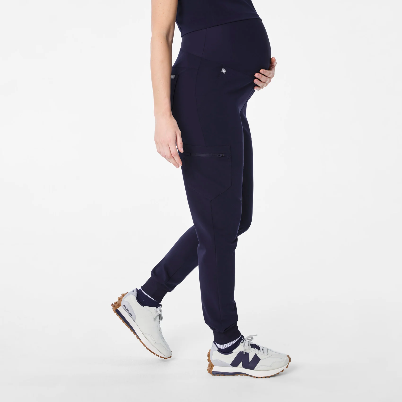 women's Navy Zamora - Maternity Jogger Scrub Pant™ - Image 3