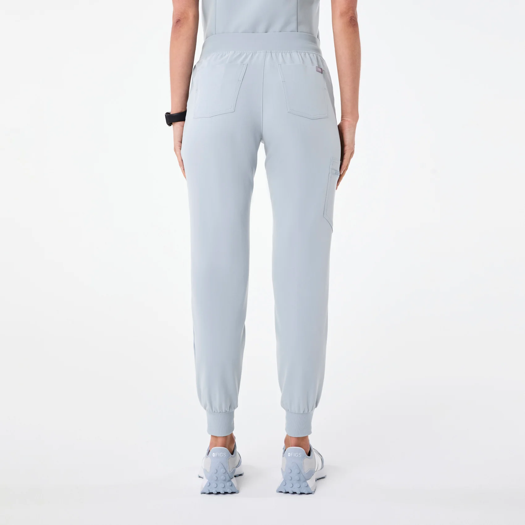 women's Dusty Blue Zamora - Petite Jogger Scrub Pant™ - Image 4