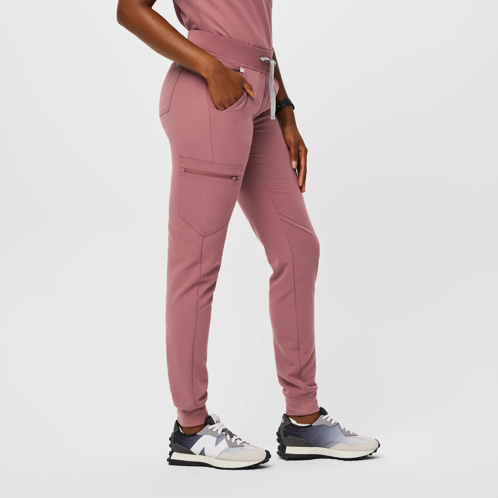 women's Mauve Zamora™- Petite Jogger Scrub Pants (3XL - 6XL) - Image 3